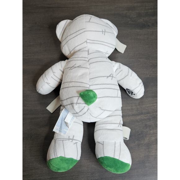 Build A Bear Mummy 17" Plush Retired Stuffed Animal Halloween Green Red Heart - Picture 3 of 5